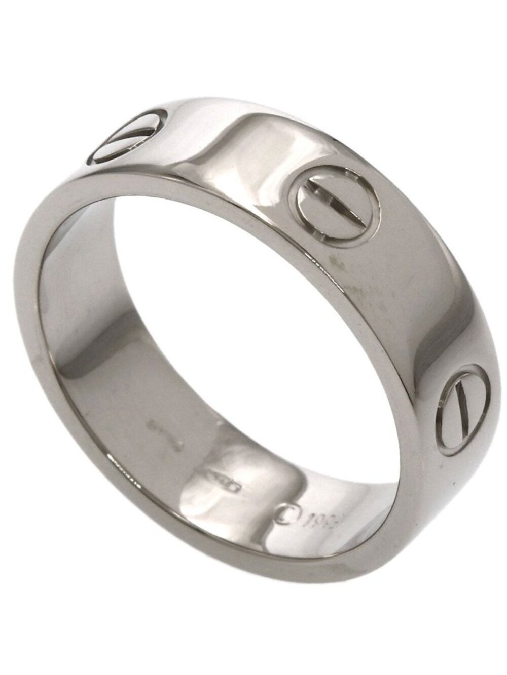 Cartier Love Ring 57 18k White Gold